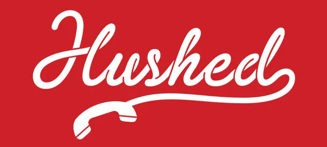 Hushed logo in red