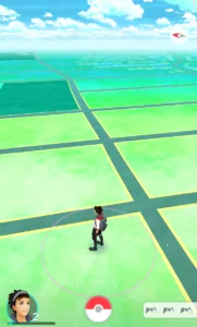 Screenshot of pokemon go