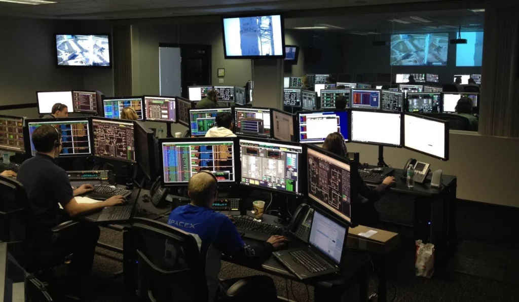 an operations centre at a business making sure everything is taken care of 
