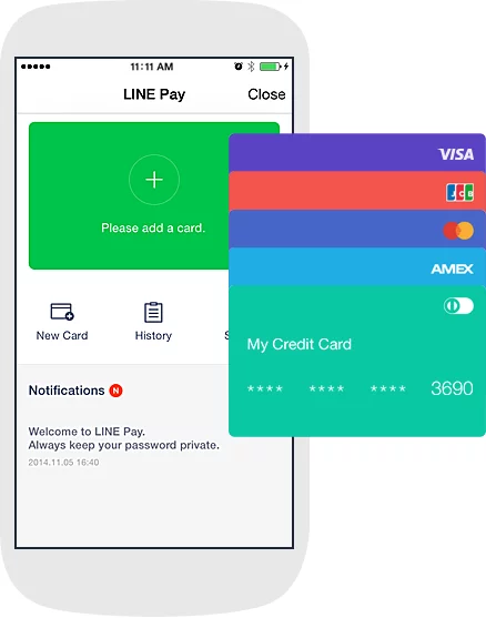 line app screenshot of line payment feature