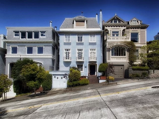 Photo of houses on a hill in san franscisco
